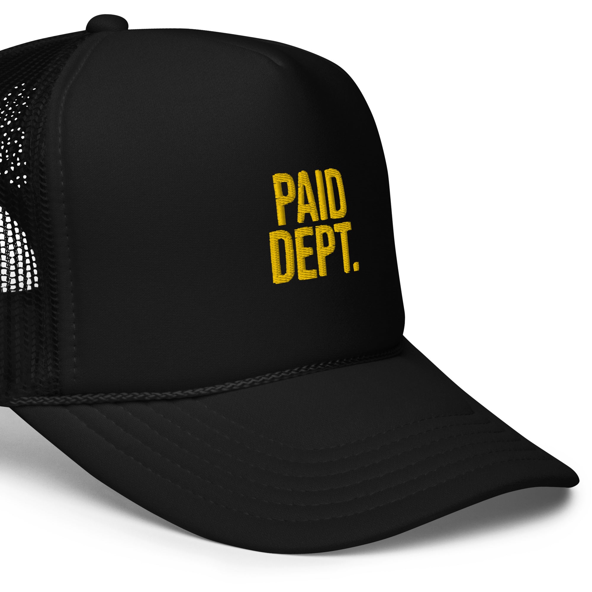 Paid Dept. Foam trucker hat