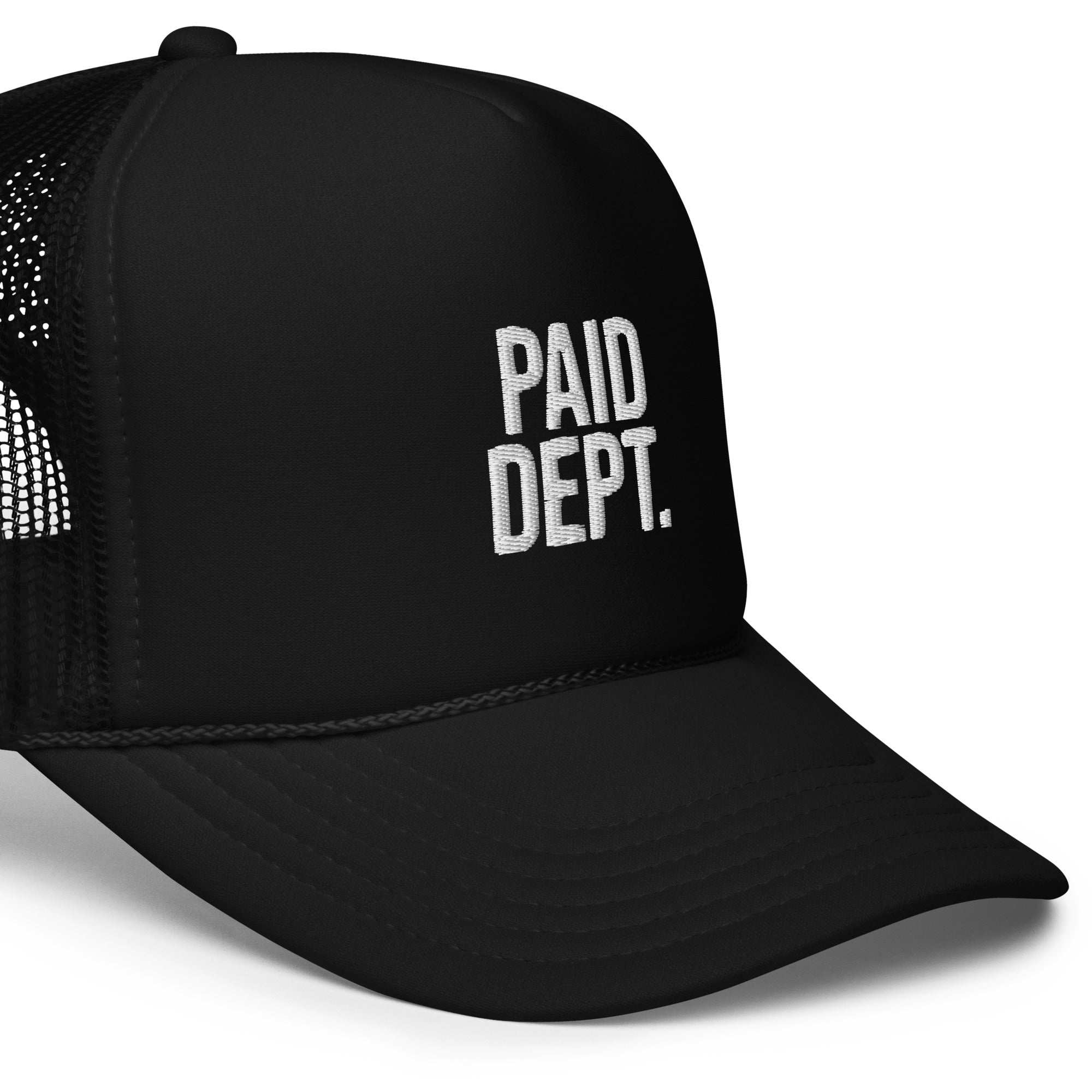 PAID DEPT.Foam trucker hat