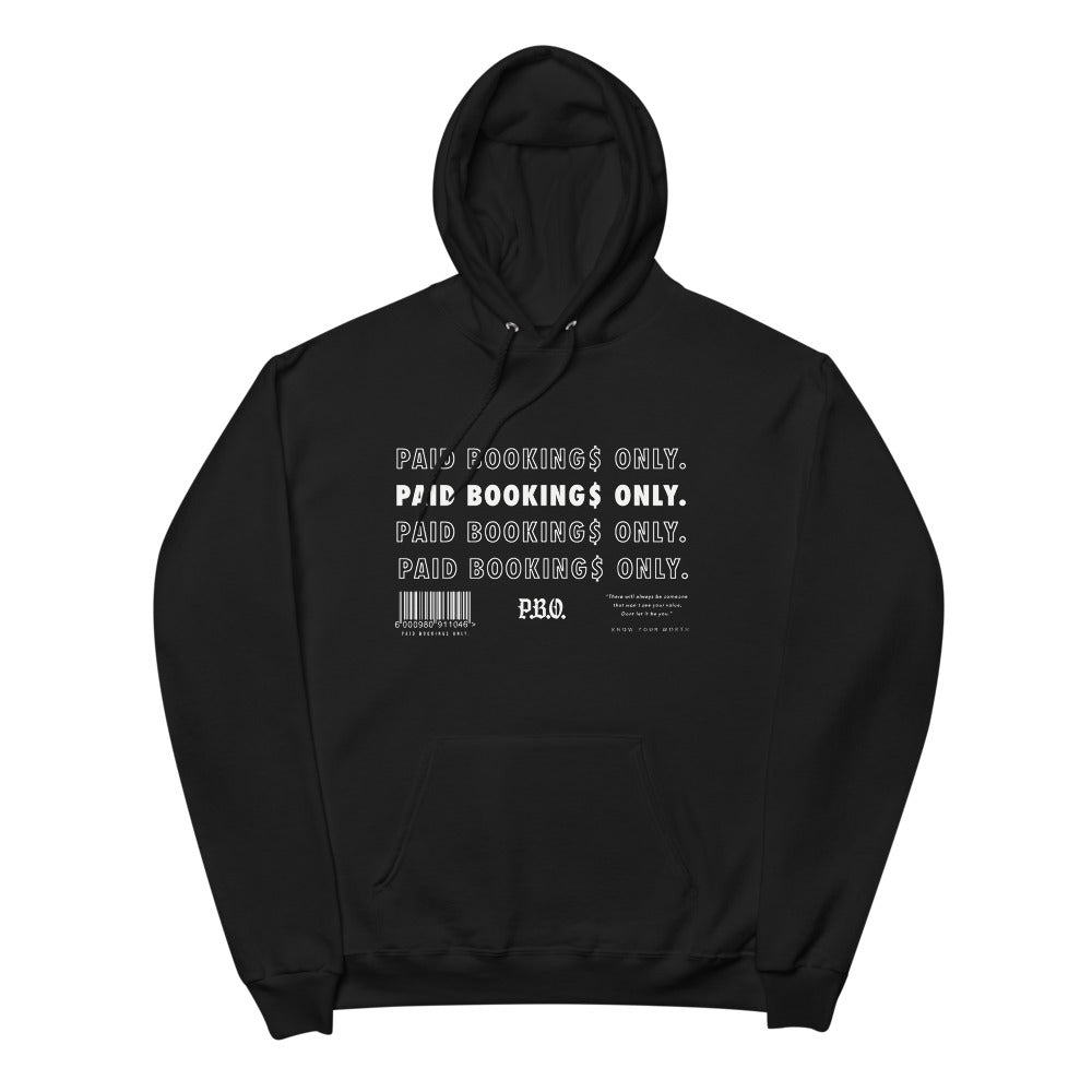Know Your Worth Unisex fleece hoodie