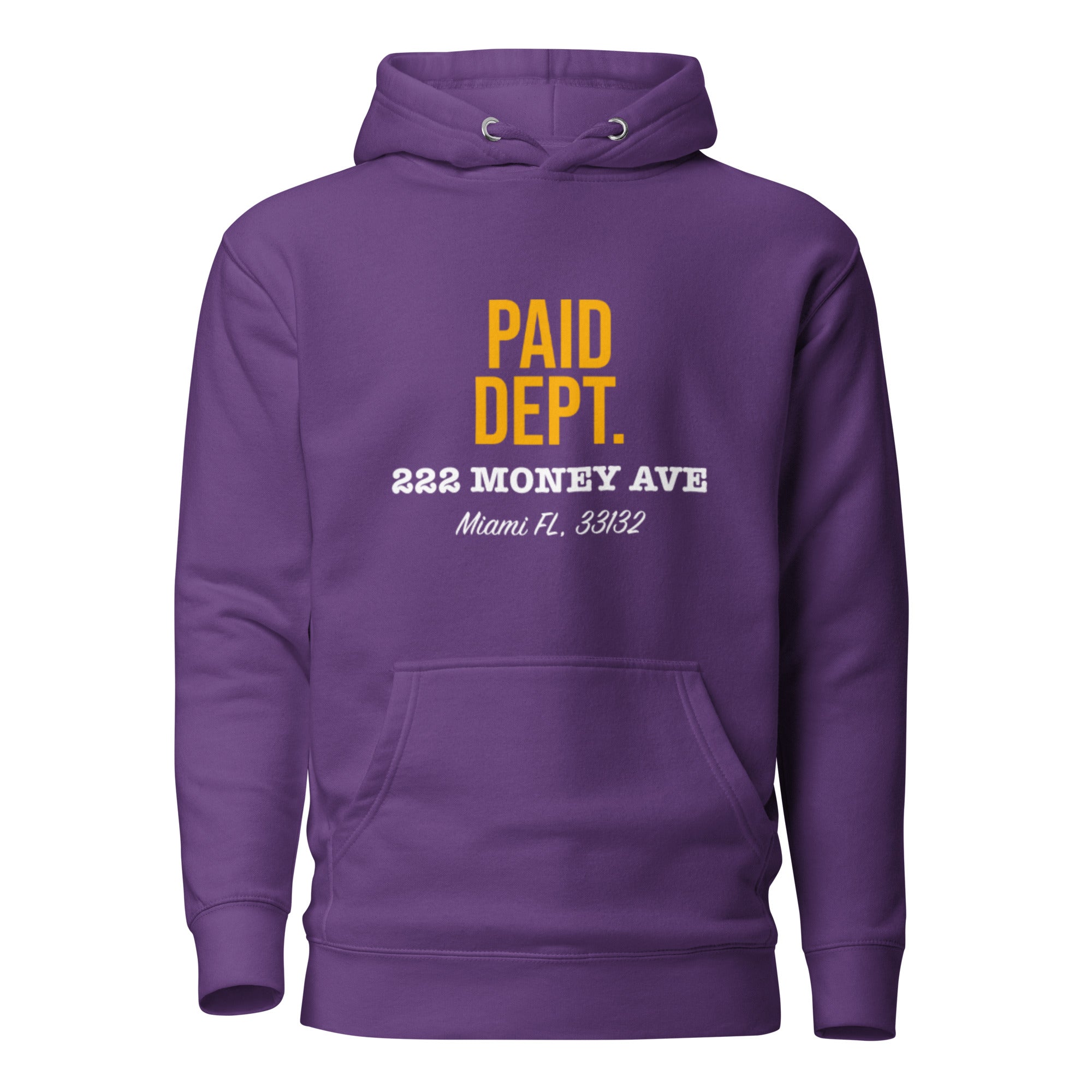 PAID DEPT Unisex Hoodie (Yellow Font)